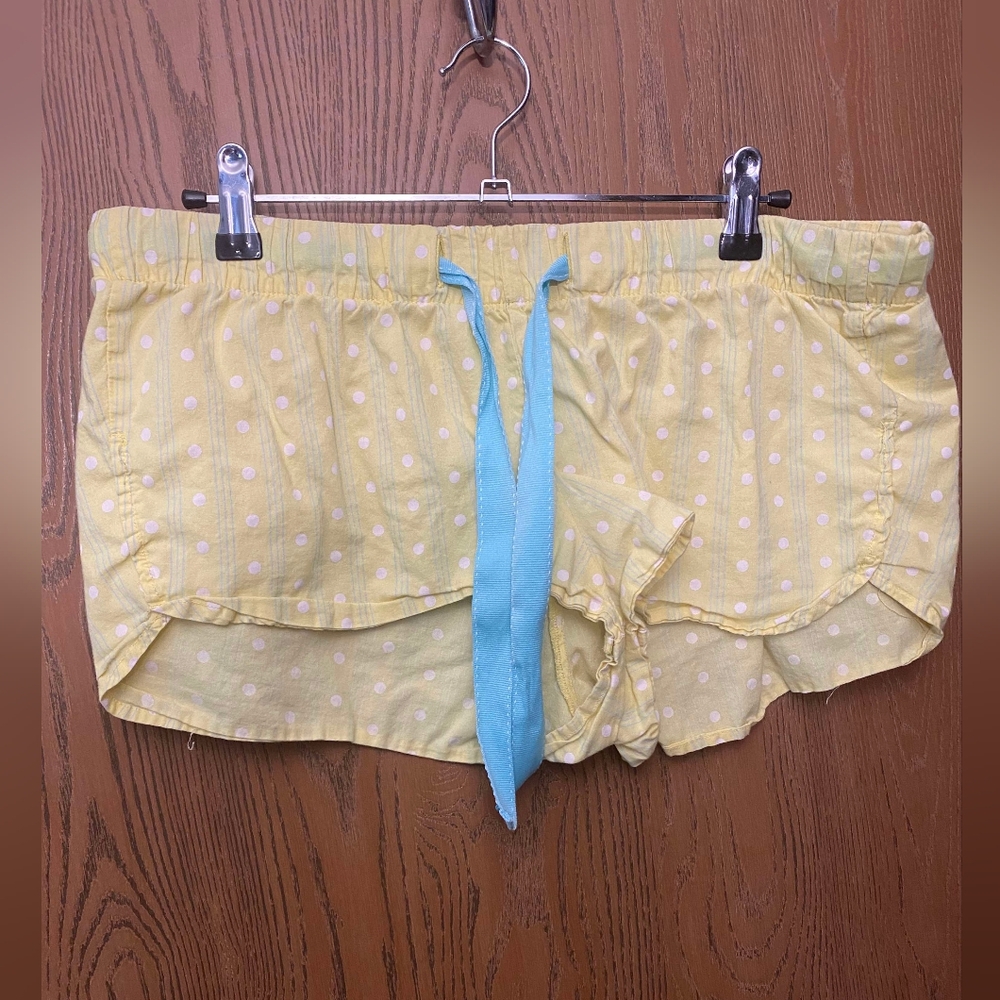 Cute Women's Old Navy Yellow Sleep Pajama Lounge Comfy Shorts- Size Medium EUC